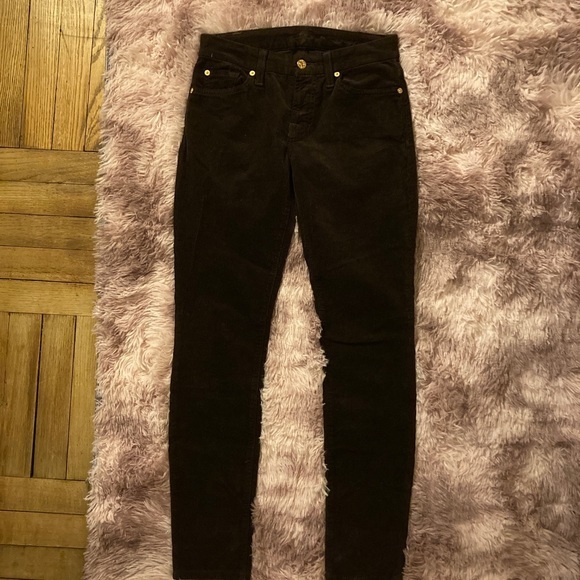 Seven for all Mankind brown skinny corduroy pants size 25 - Picture 1 of 5